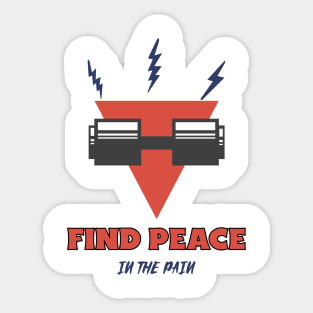 Find Peace In The Pain Workout Sticker